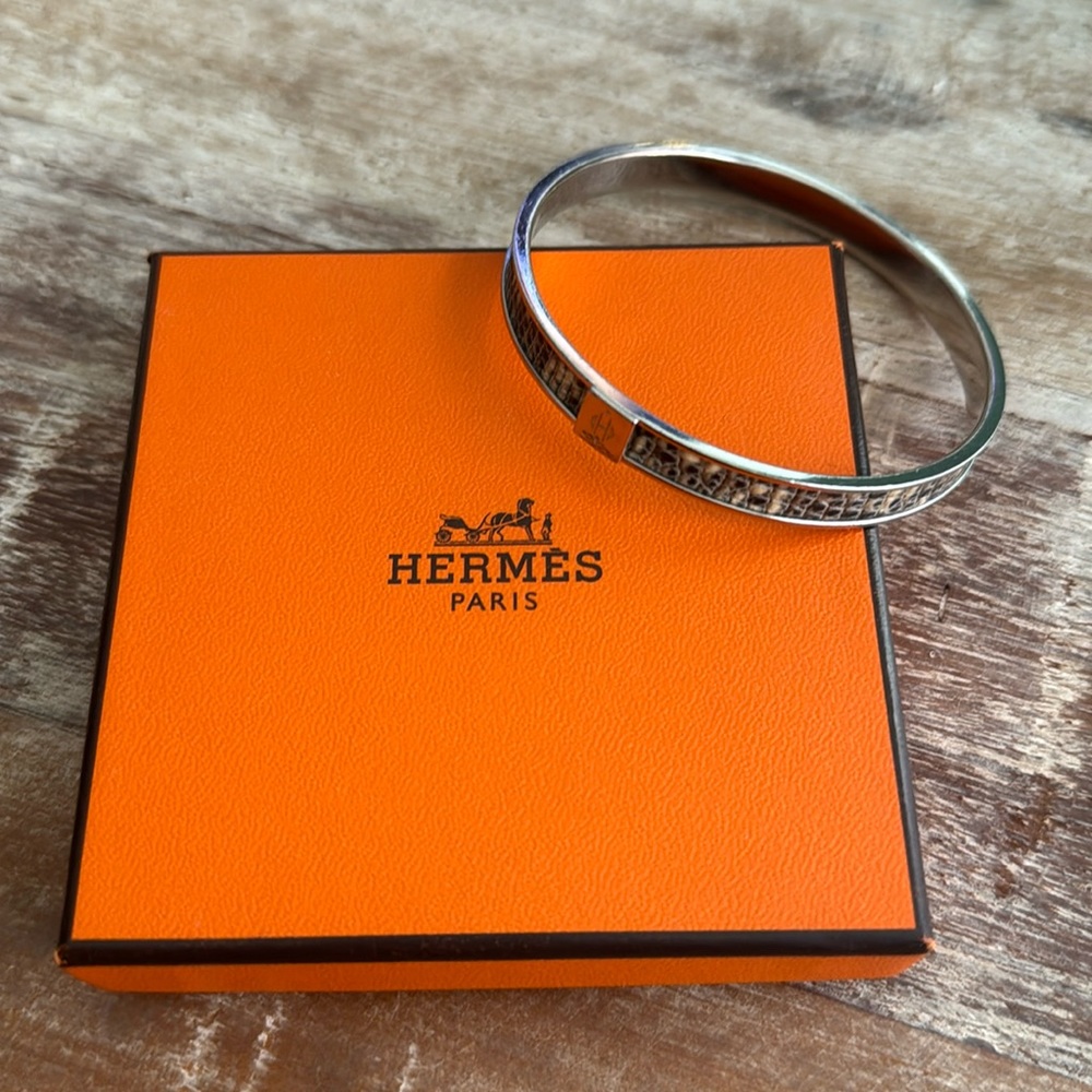 Hermès Leather Lizard Kawaii 07 Bangle